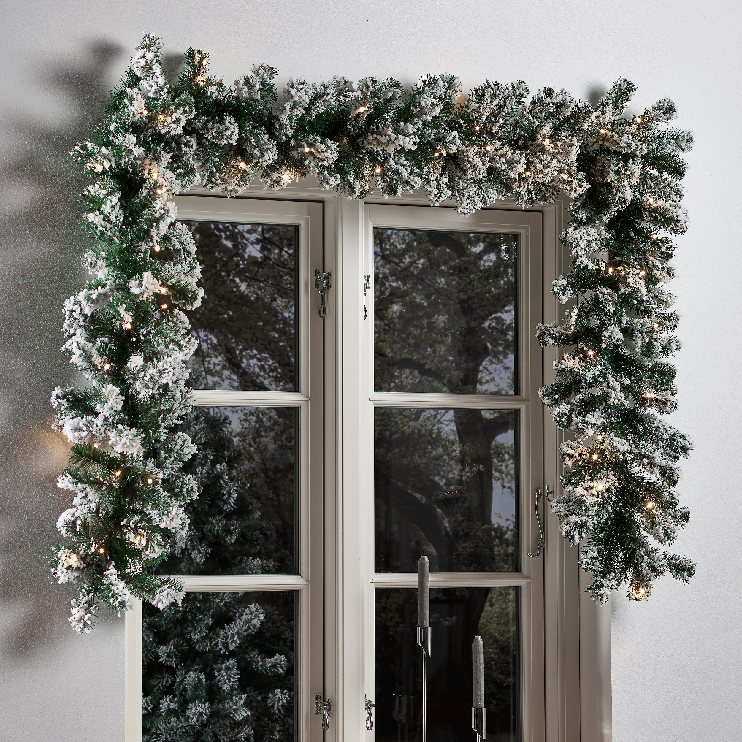 Girlang Nordic Winter Batteridriven inkl Ljus och Snö