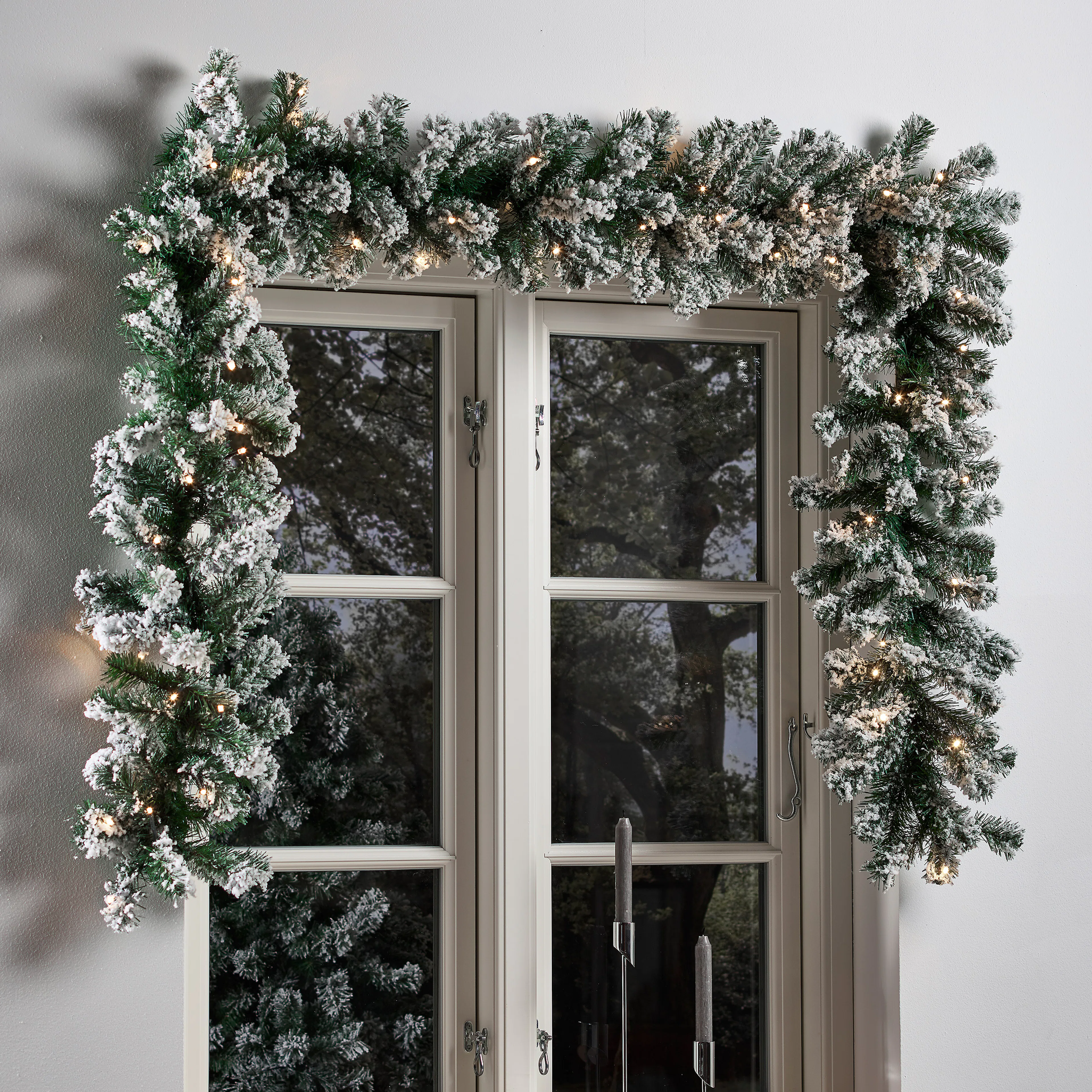 Girlang Nordic Winter Batteridriven inkl Ljus och Snö