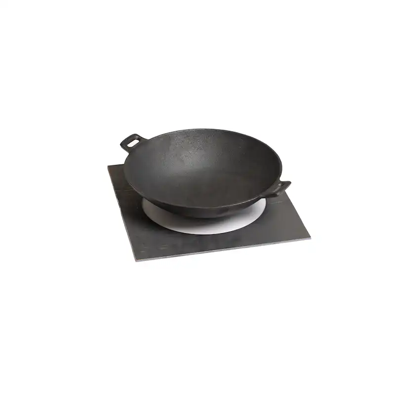 Wokpanna GrillSymbol Gjutjärnspanna 30 cm för Stekhäll & Gasolgrill