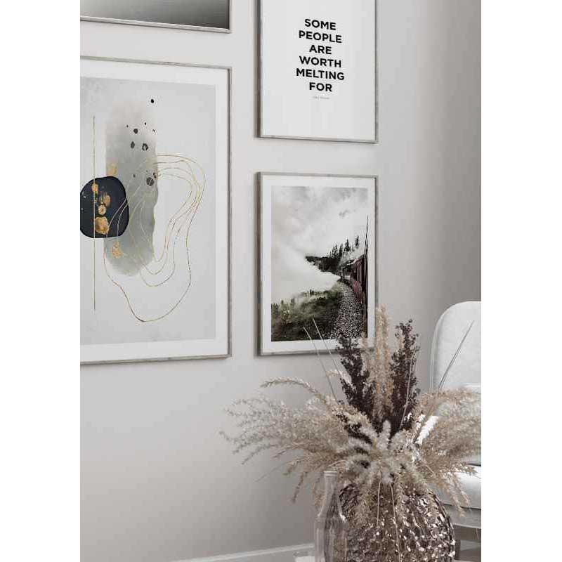 Poster Gallerix Abstract in Layers No2