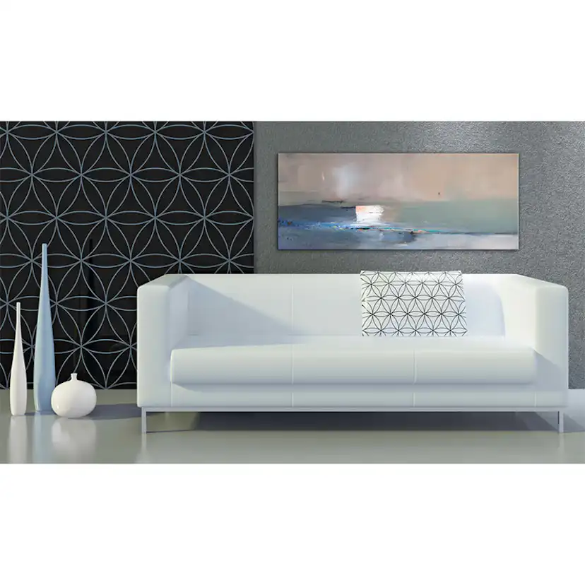 Handmålad Tavla Arkiio Första Vågen 100x40