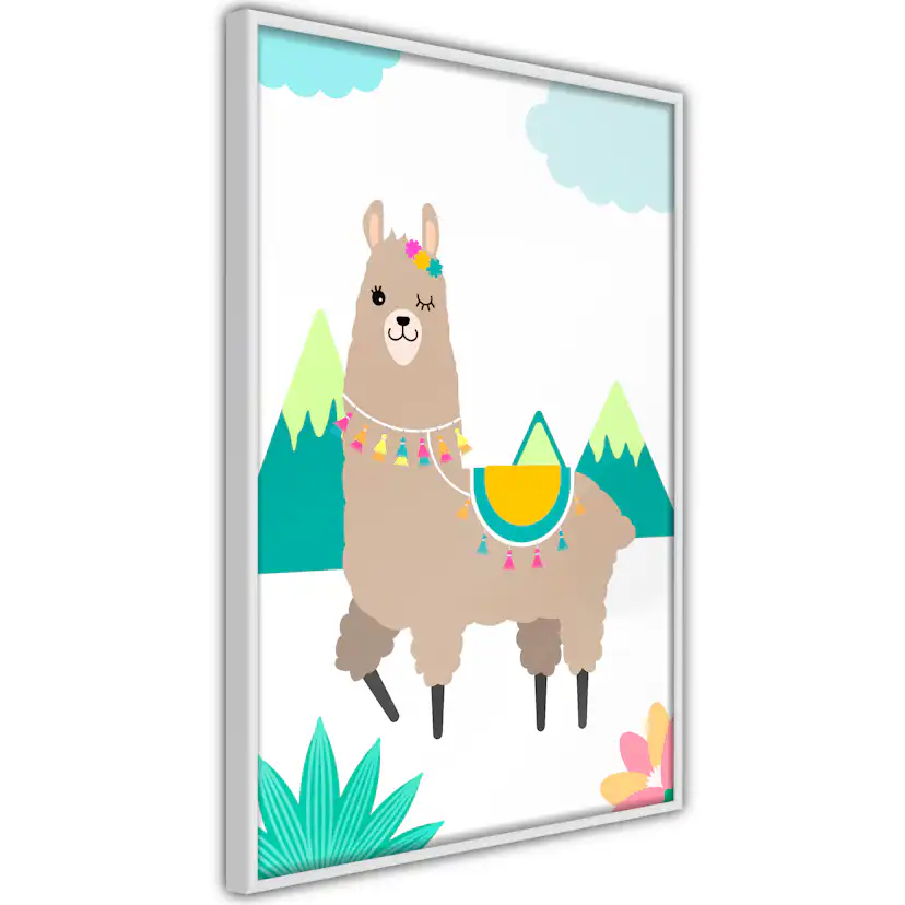 Poster Artgeist Affisch Unusual Lama