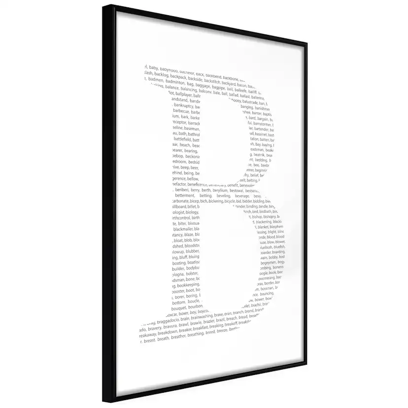Poster Artgeist Affisch Letter B