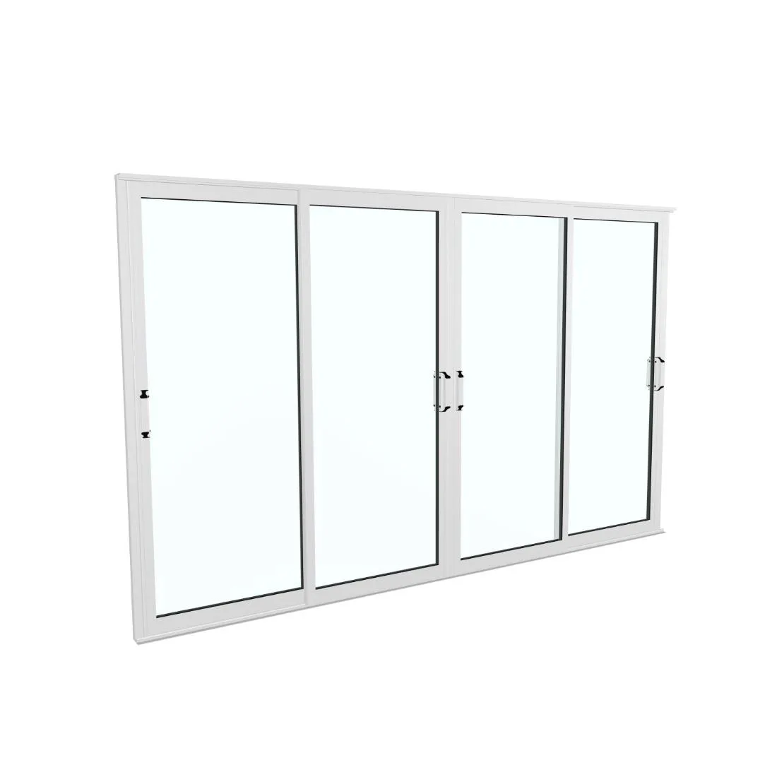 Landskap Skjutdörrsparti Robust B3247mm x H2000 - Vit Året r B3247 x H2000 mm - Vit RAL 9010