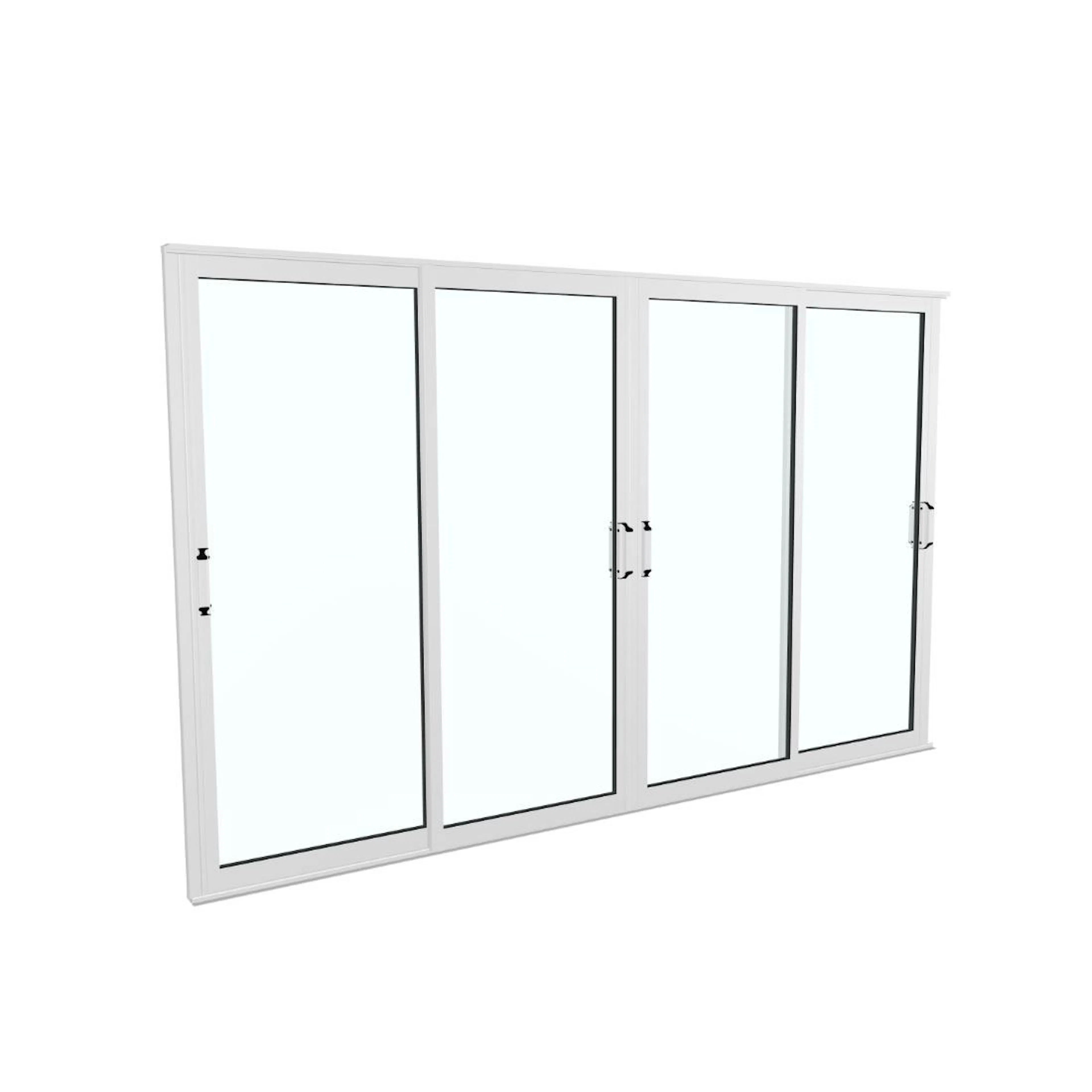 Landskap Skjutdörrsparti Robust B3247mm x H2000 - Vit Året r B3247 x H2000 mm - Vit RAL 9010