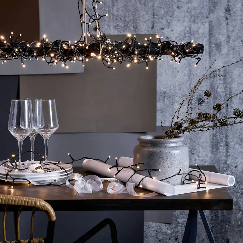 Ljusslinga Star Trading Crispy Ice White