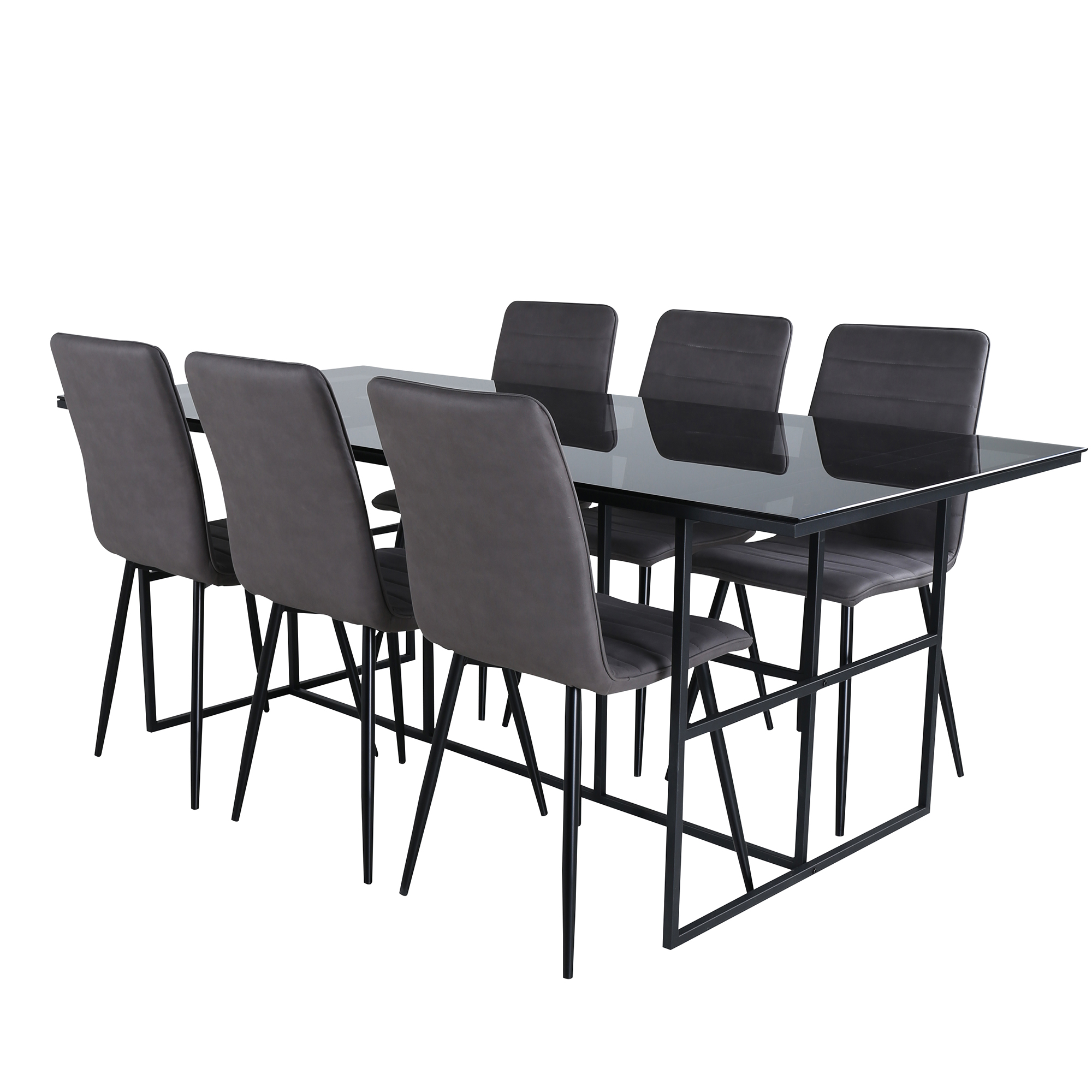 Matgrupp Venture Home Lund med 6 Walerina Stolar