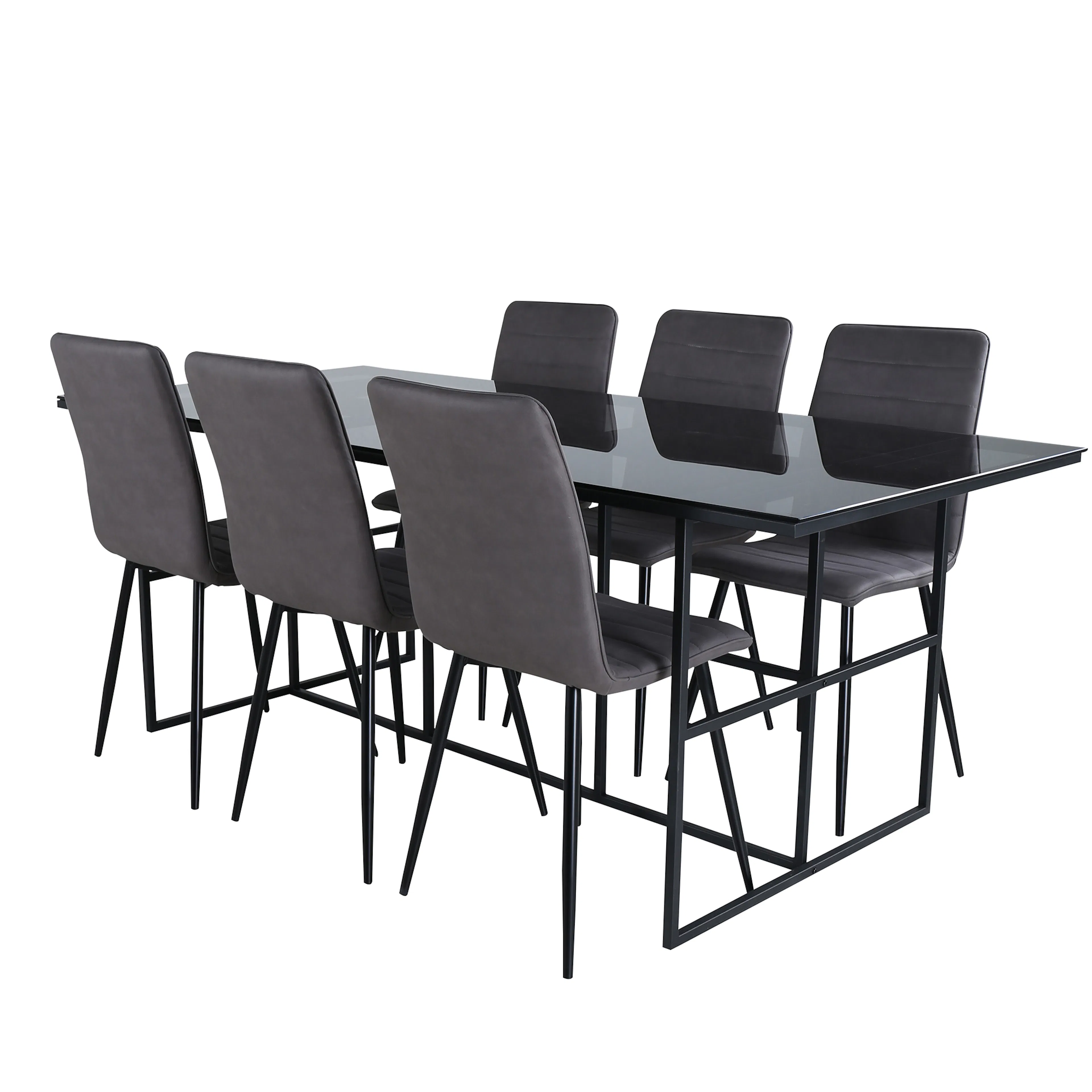 Matgrupp Venture Home Lund med 6 Walerina Stolar