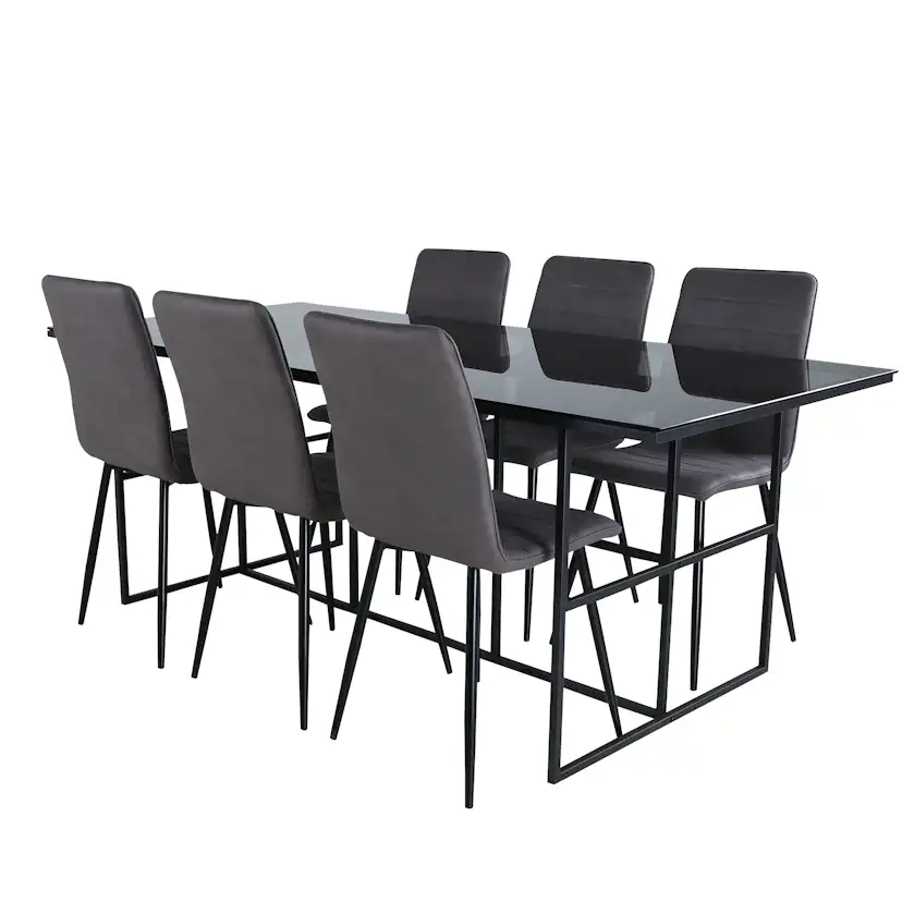 Matgrupp Venture Home Lund med 6 Walerina Stolar