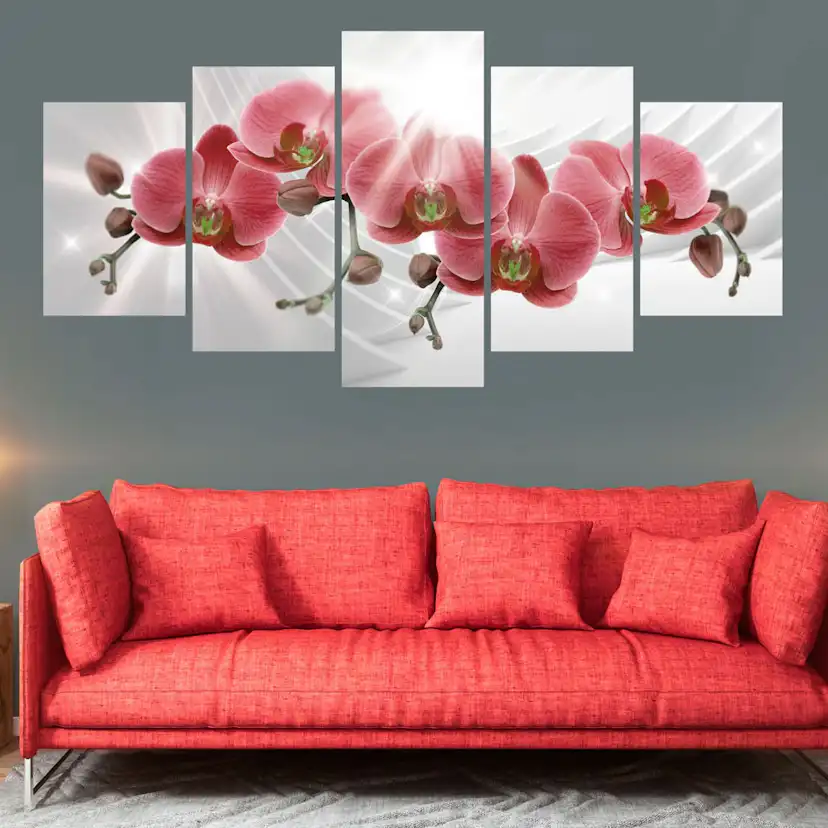 Tavla Arkiio Abstract Garden Red Orchis