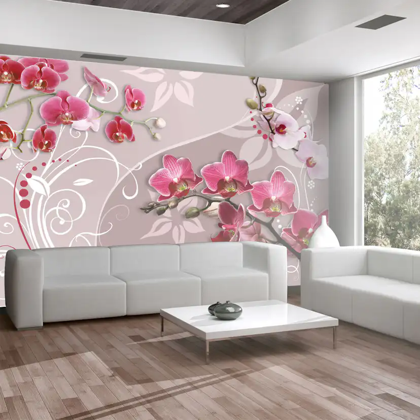 Fototapet Arkiio Flight Of Pink Orchids