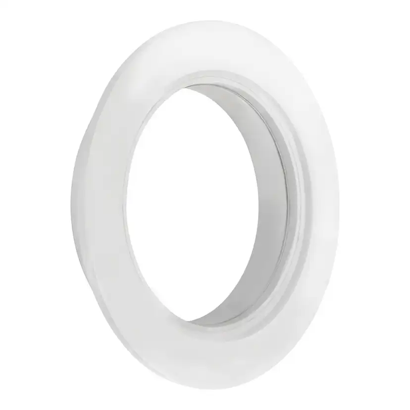 Fönster Landskap 60 cm Runt Vitmålat