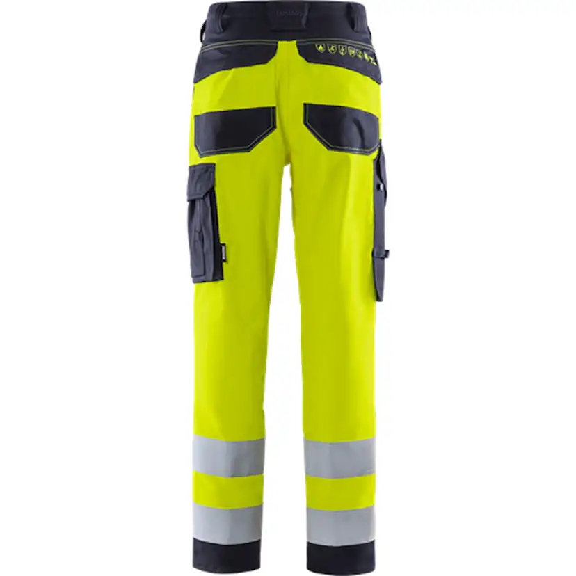 Flamestat byxa stretch 2161 ATHF, kl 2 Storlek: C154, Gul/Marinblå