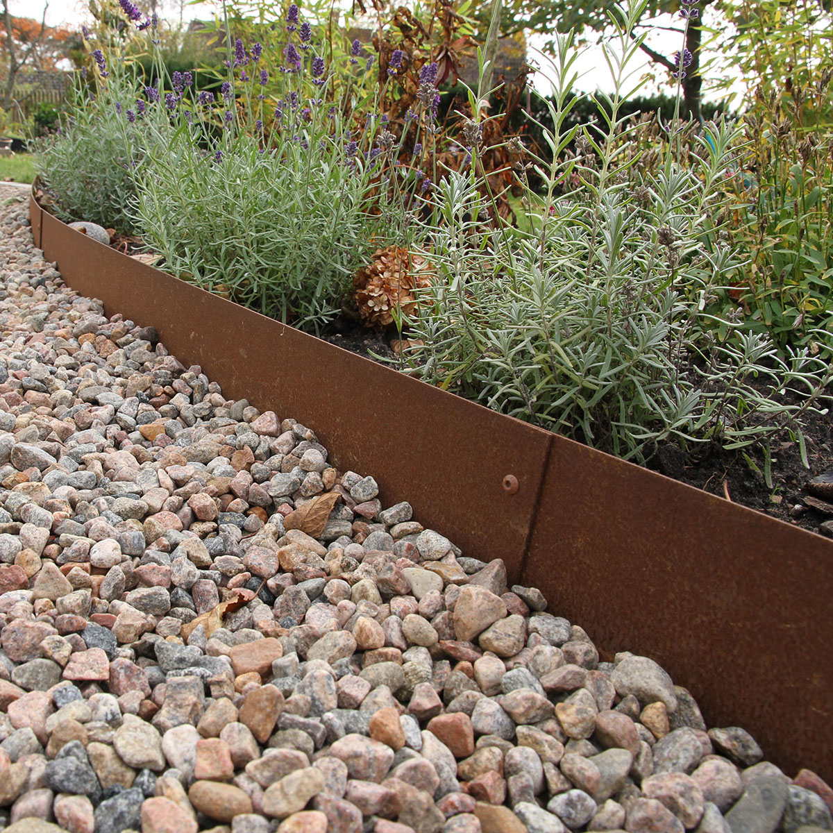 Planteringskant Flexigarden Corten 120 Skarvplåt
