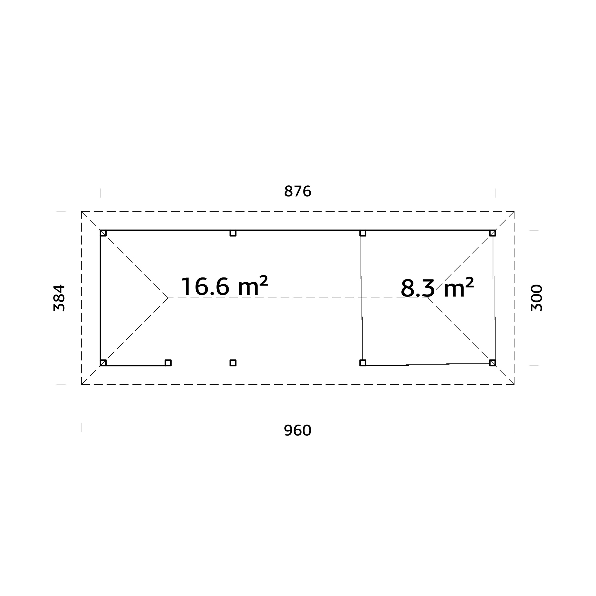 Uterum Palmako Bianca 24,9 m2 Set 216 Slide