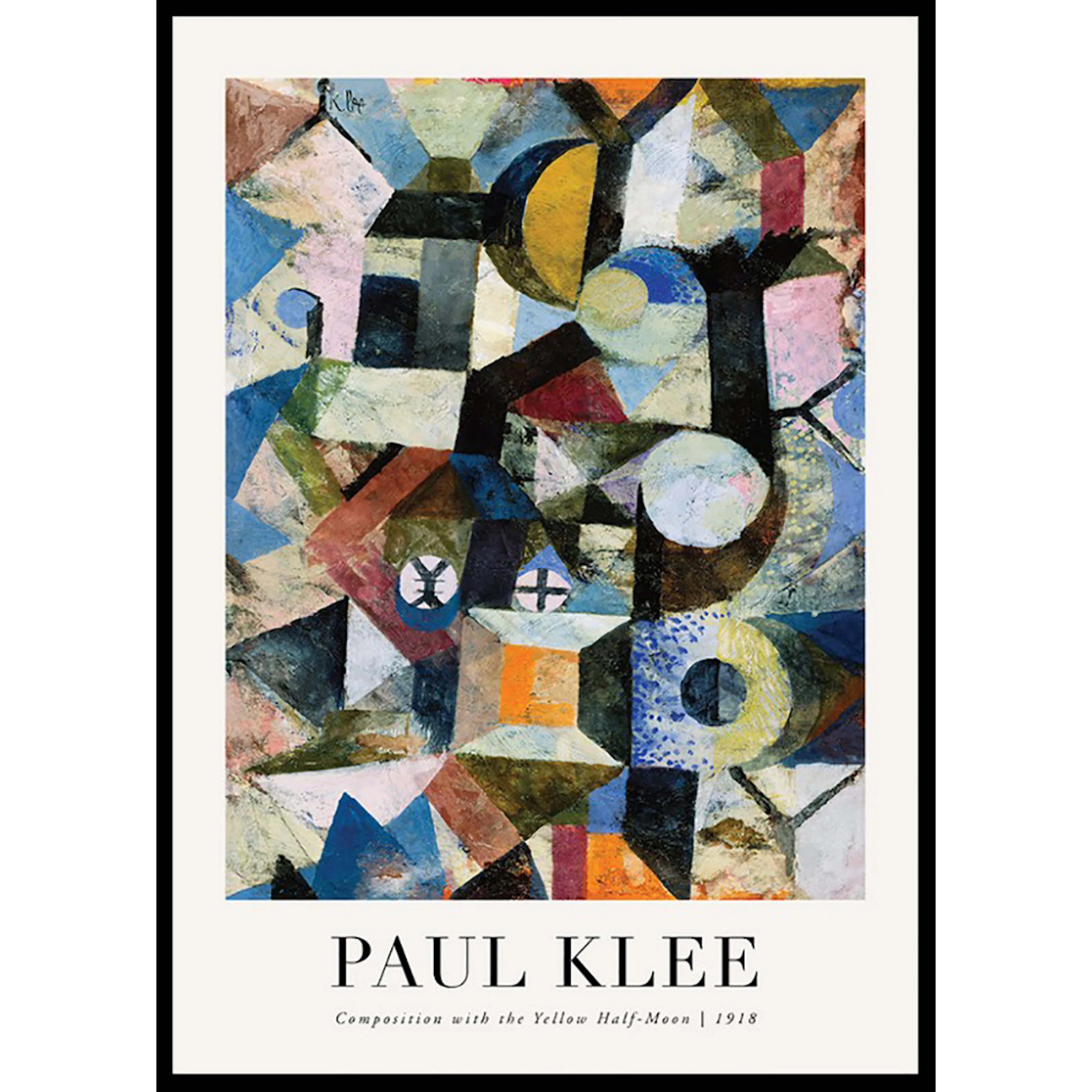 Poster Gallerix Yellow Half-Moon 1918 By Paul Klee