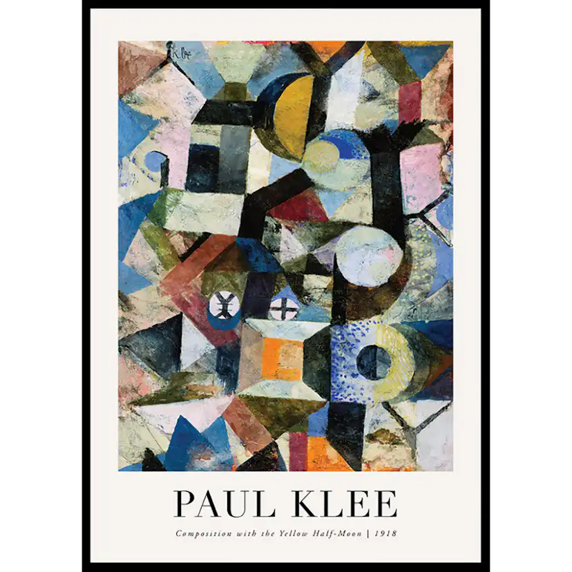Poster Gallerix Yellow Half-Moon 1918 By Paul Klee