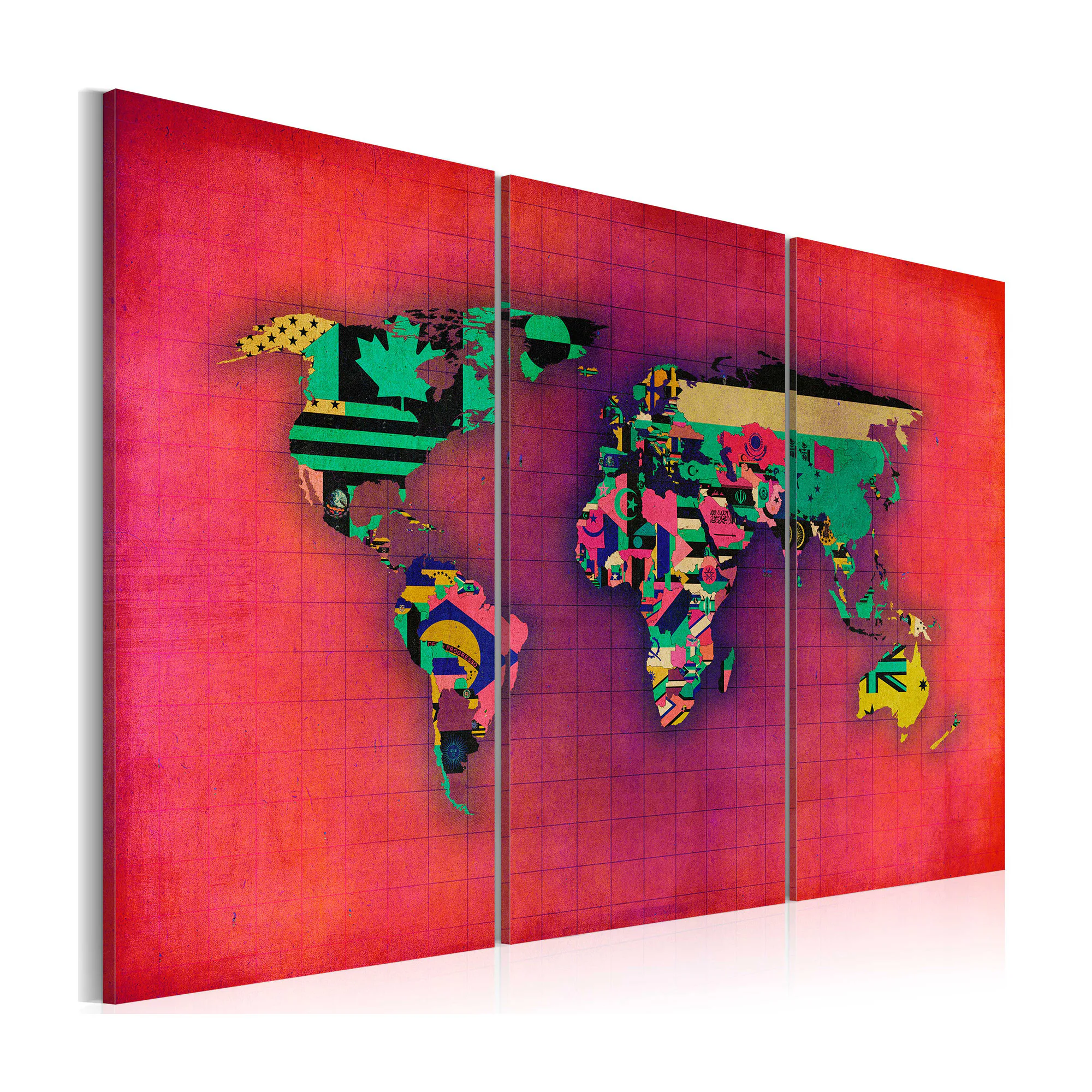 Tavla Arkiio Världen Är Min Triptych