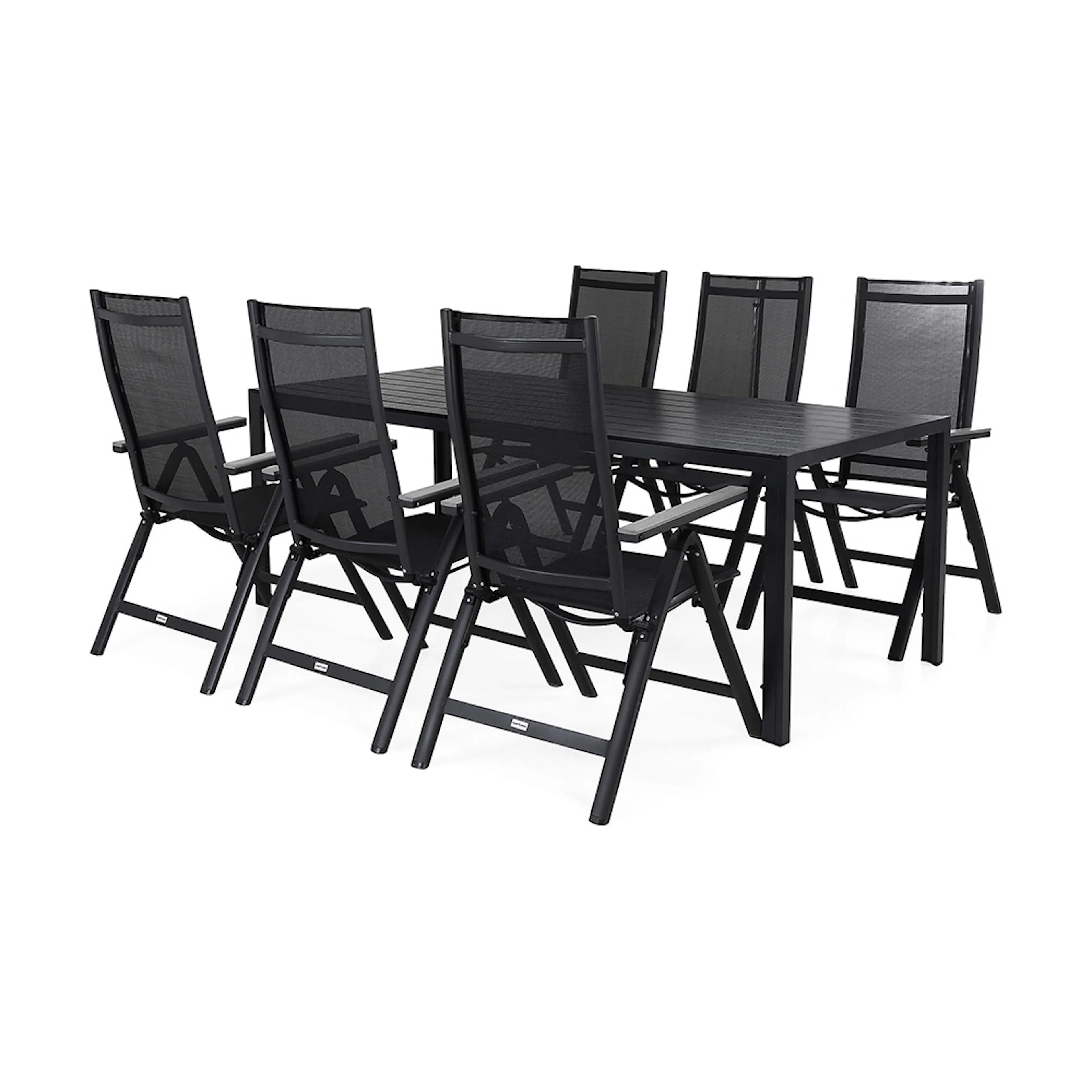 Matgrupp Comfort Garden Tunis med 6 Monaco Positionsstolar