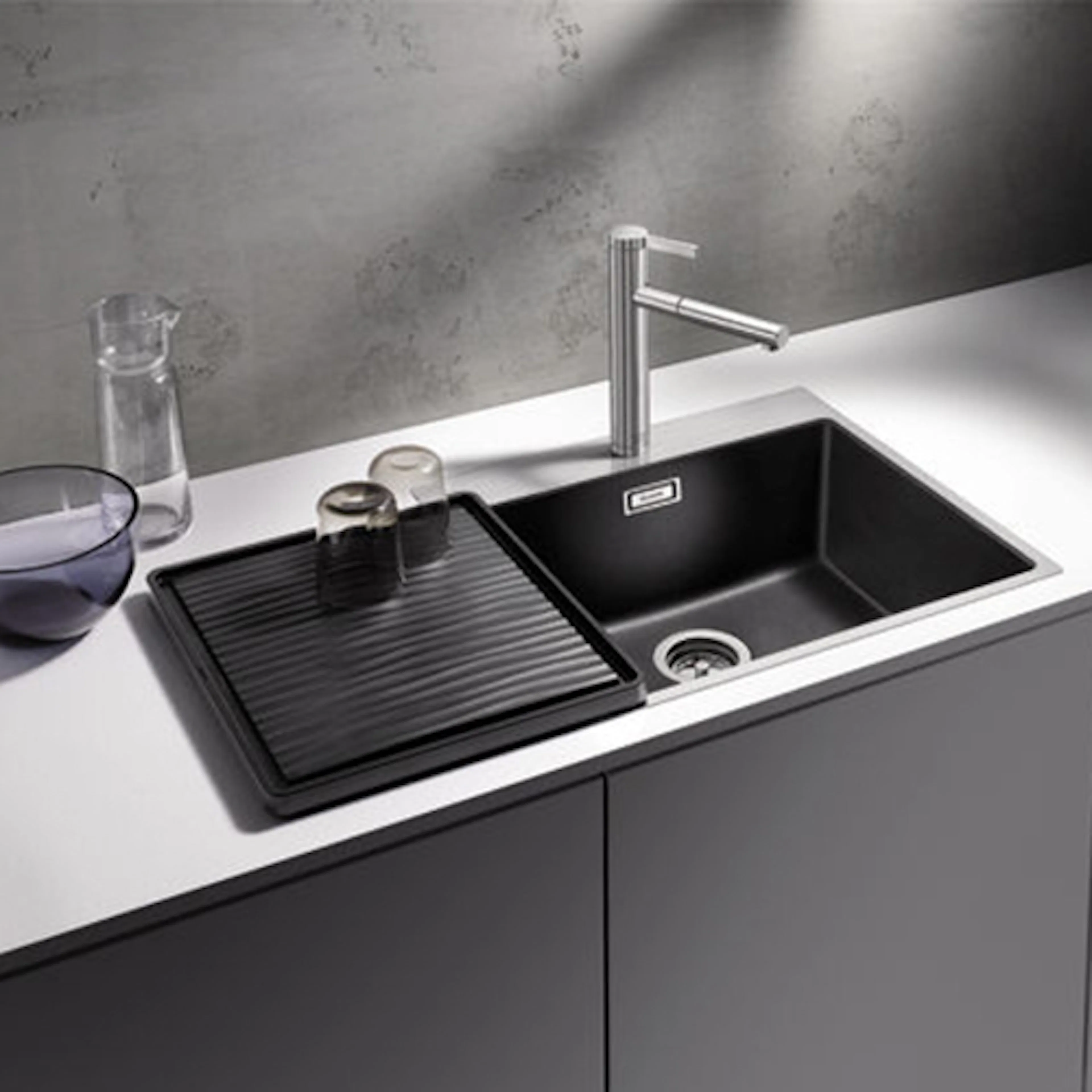 Avrinningsplan Blanco Svart Plast för Diskho & Köksvask