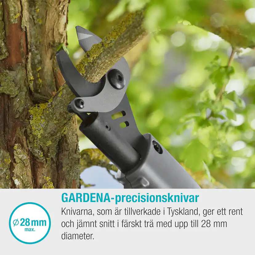 Grensax Gardena EasyCut P4A Komplett med Batteri och Laddare