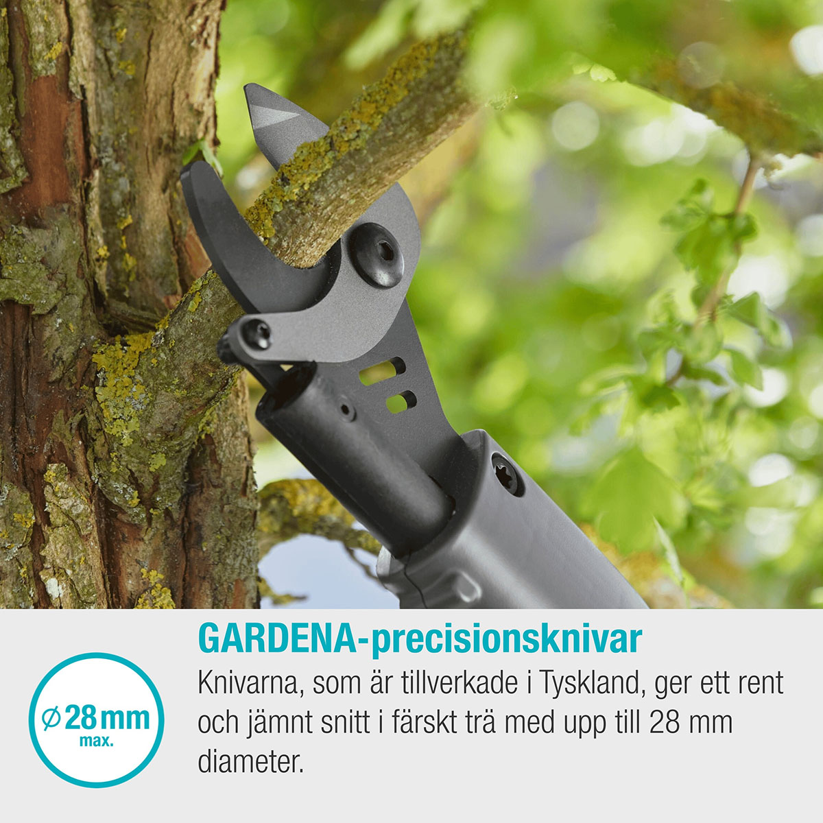 Grensax Gardena EasyCut P4A Komplett med Batteri och Laddare