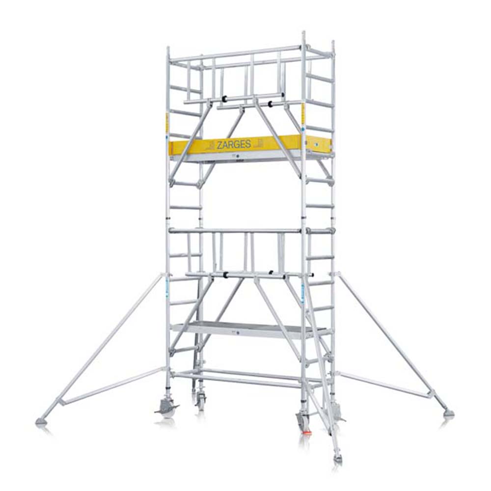 S-Plus Safetyställning 0,75 x 2,50 plh = 2,45 B= 0,75 m x H=2,50 m Platformhöjd= 2,45 m