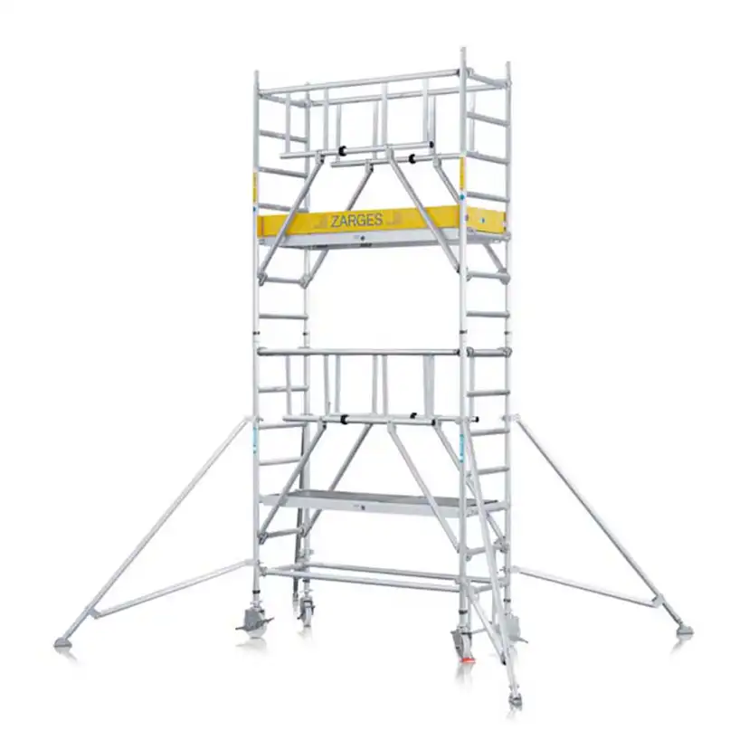 S-Plus Safetyställning 0,75 x 2,50 plh = 2,45 B= 0,75 m x H=2,50 m Platformhöjd= 2,45 m