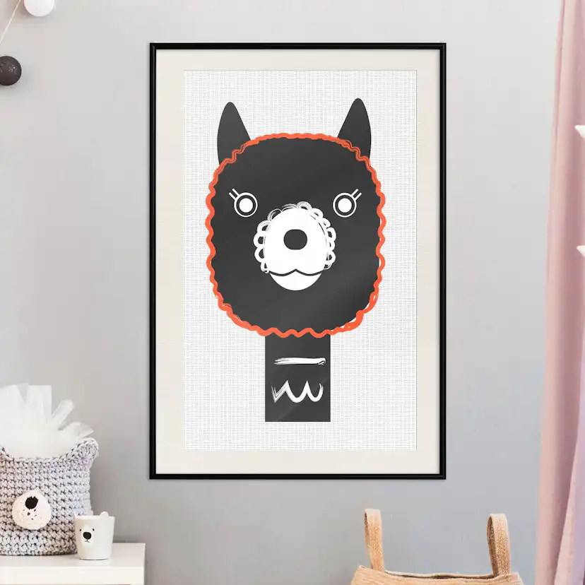Poster Artgeist Affisch Decorative Alpaca