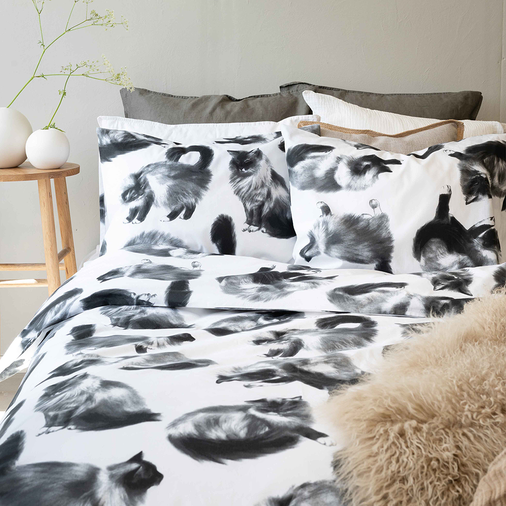 Påslakanset Borganäs of Sweden Julis Grå Enkelsäng