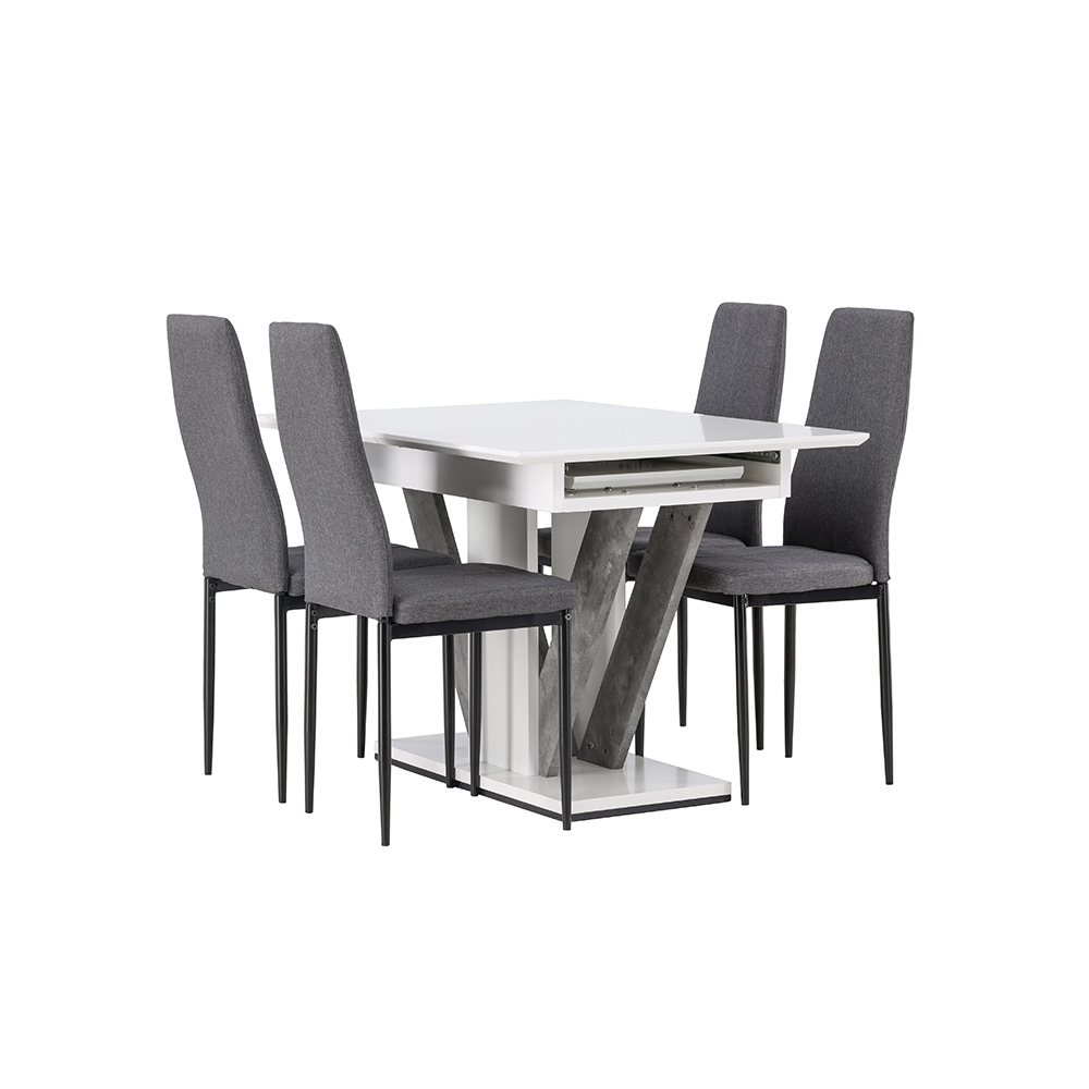 Matgrupp Venture Home Disa med 4 Petra Stolar