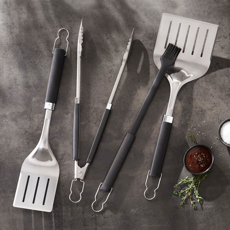 Redskapsset Weber Precision 3-delar: Grillspade, Tång & Pensel