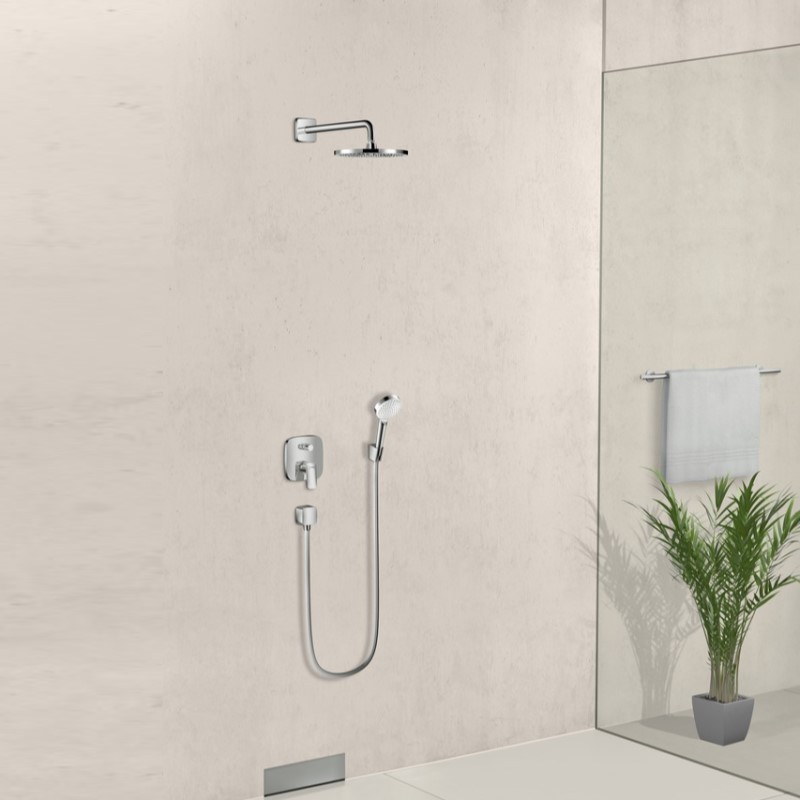 Badkarsblandare Hansgrohe Logis 2 Funktioner för Inbyggnad