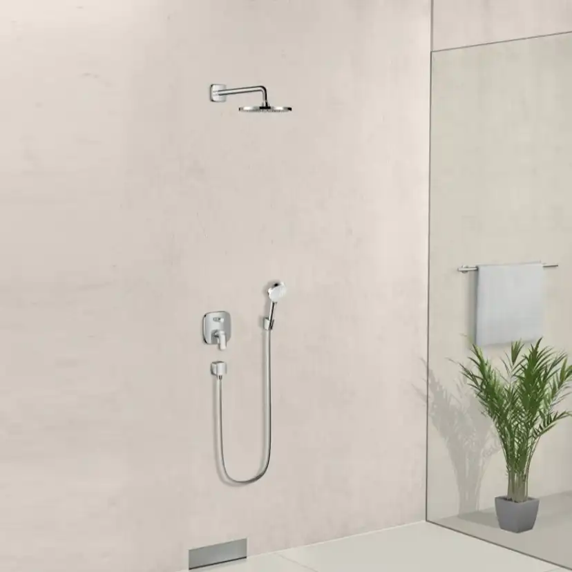 Badkarsblandare Hansgrohe Logis 2 Funktioner för Inbyggnad