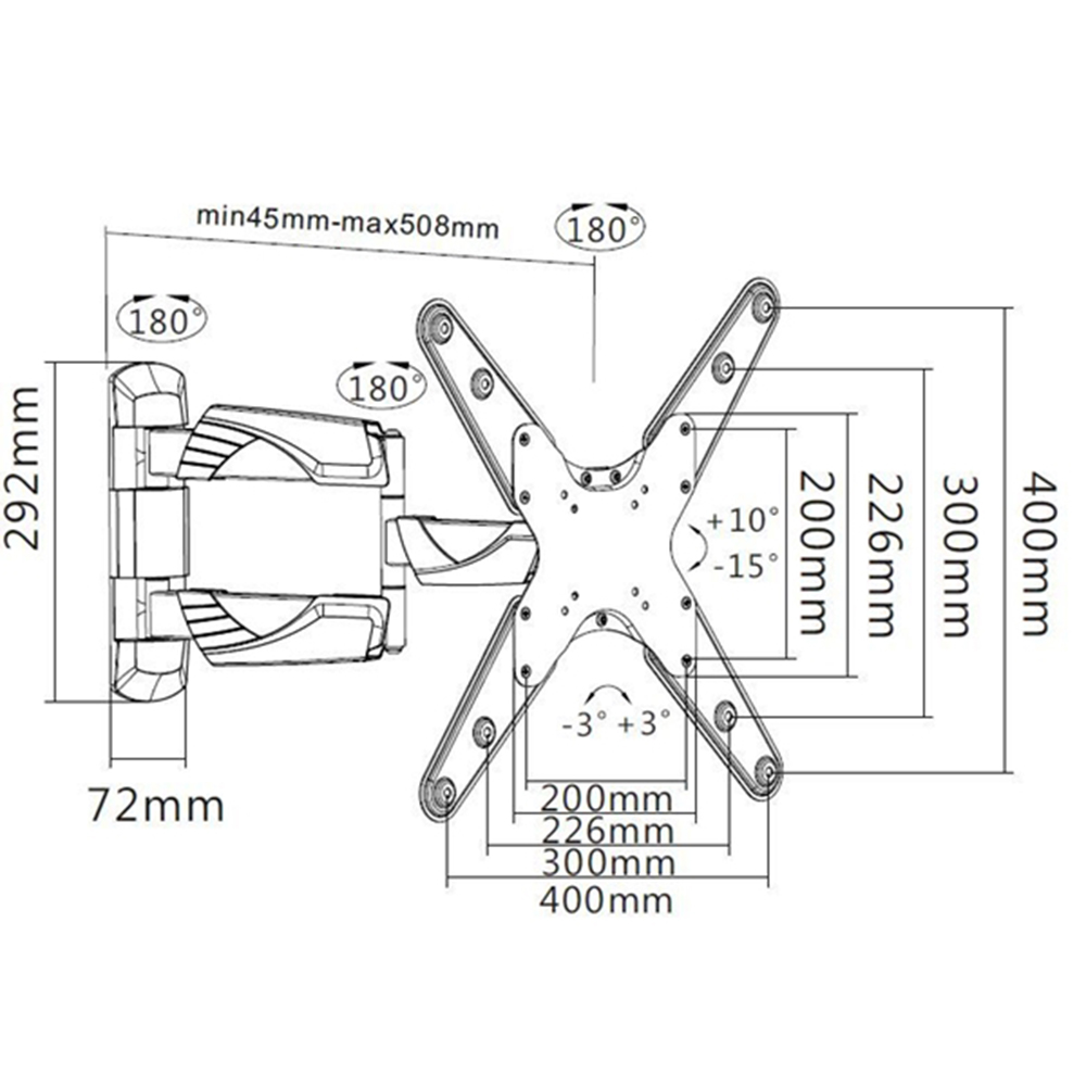 Väggfäste Mozi SFMB1