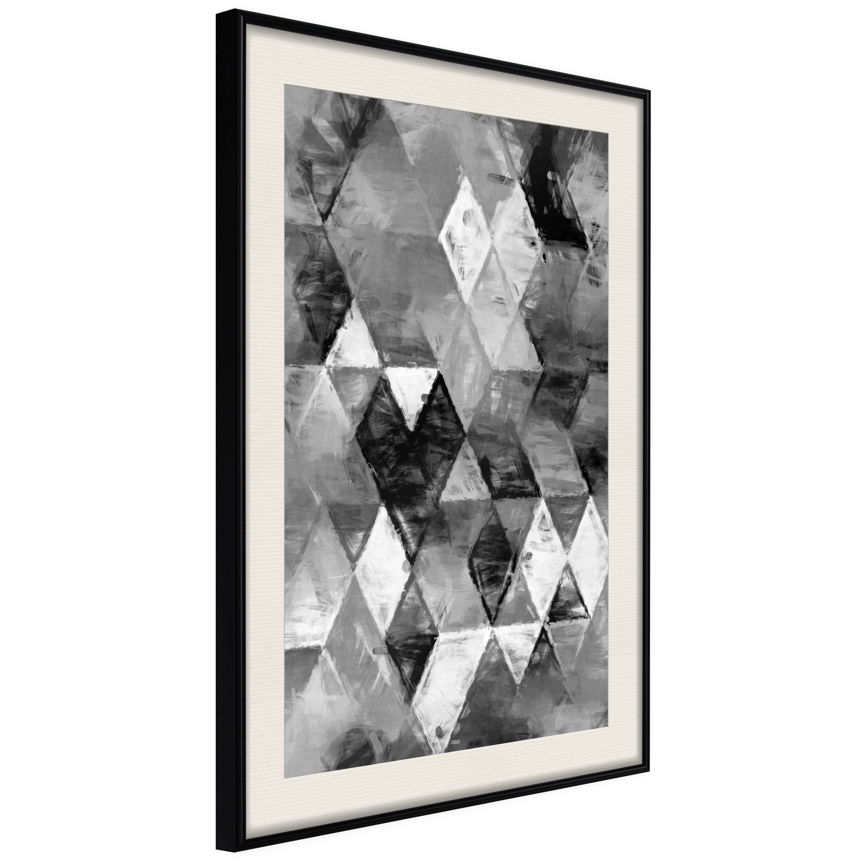 Poster Artgeist Affisch Black and White Diamonds
