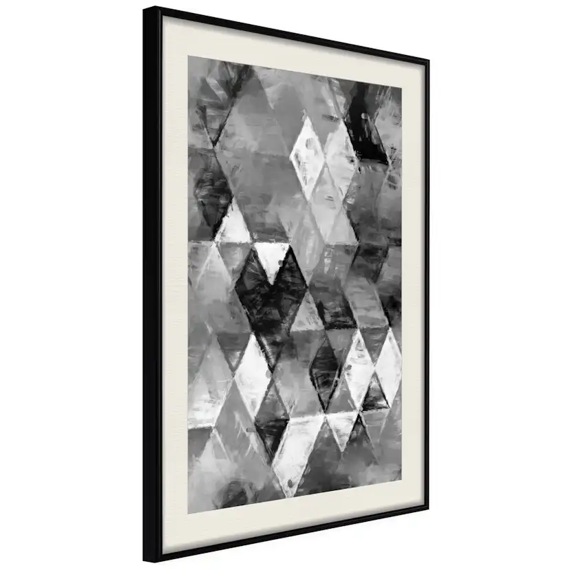 Poster Artgeist Affisch Black and White Diamonds
