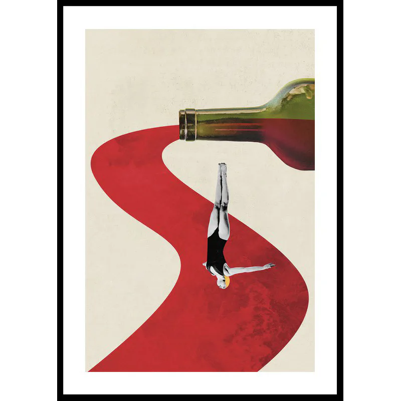 Diver In Wine River 70x100 70x100 cm