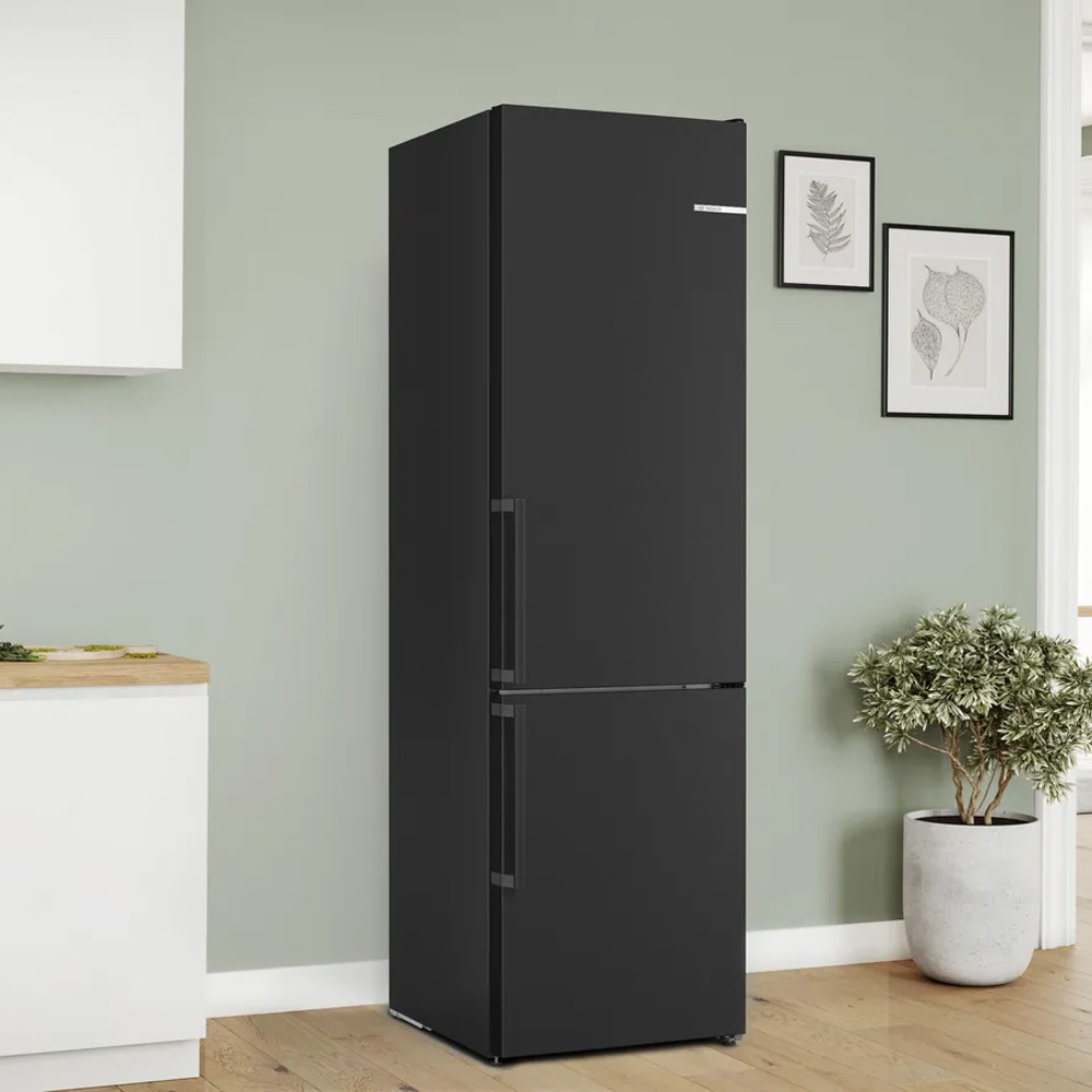 Kombiskåp Kyl/Frys BOSCH 2 st KGN39VXCT Serie 4 203cm Rostfri med VitaFresh och NoFrost