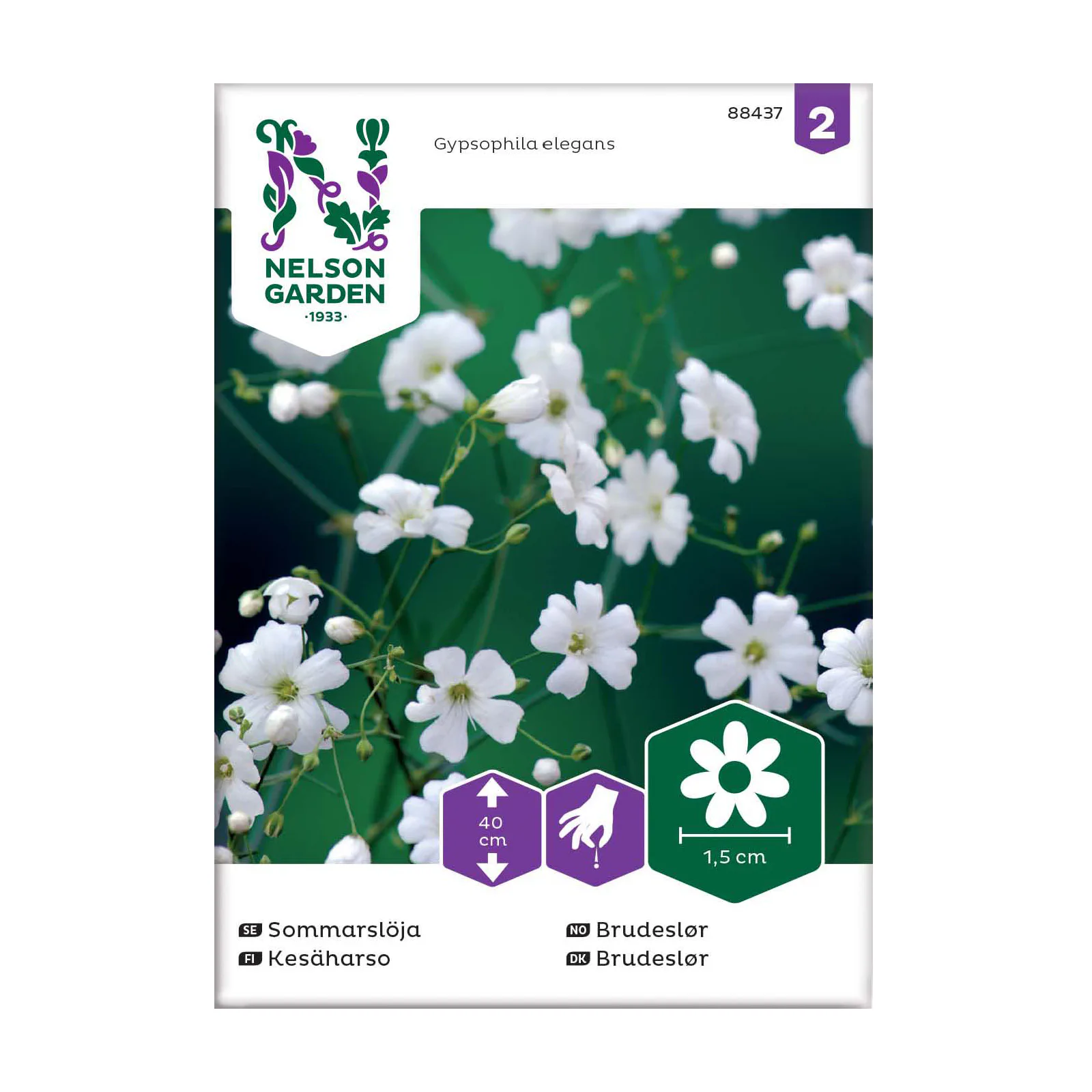 Frö Sommarslöja Nelson Garden Vit