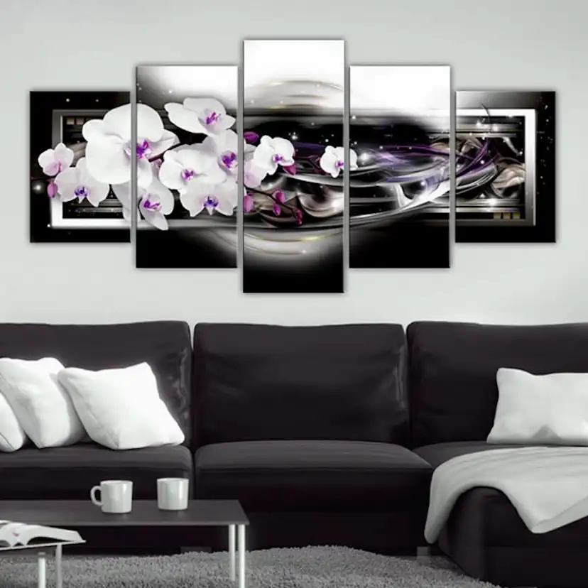 Tavla Arkiio Orchids On A Black Background