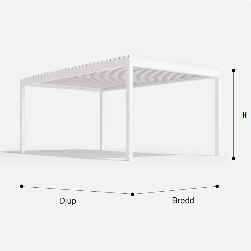 Aluminiumpergola Allvy Sunroom Orienta