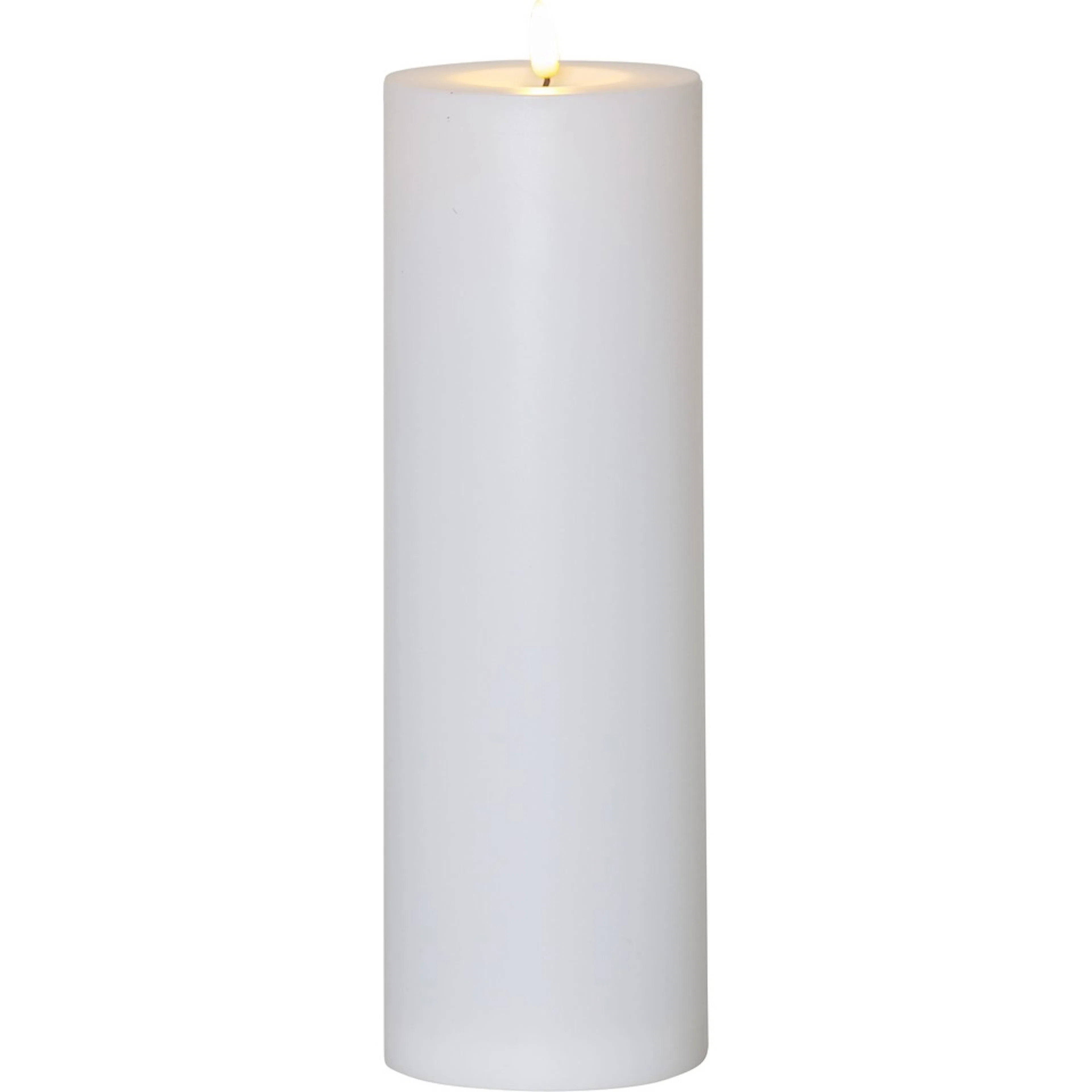 LED-Ljus Star Trading Flamme Rak Vit