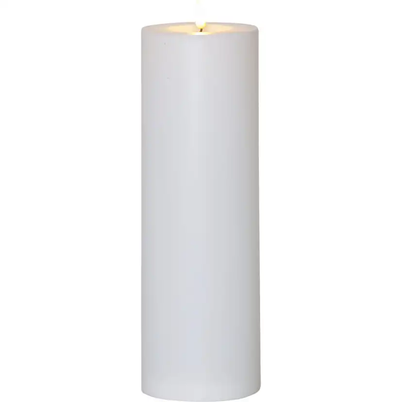 LED-Ljus Star Trading Flamme Rak Vit