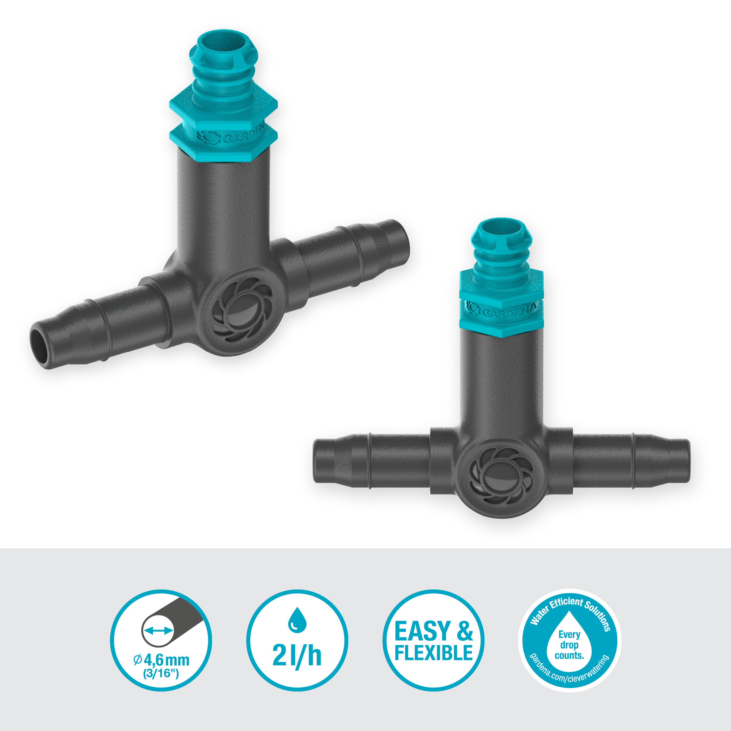 Droppspridare Gardena Micro-Drip Inline 2 l/h