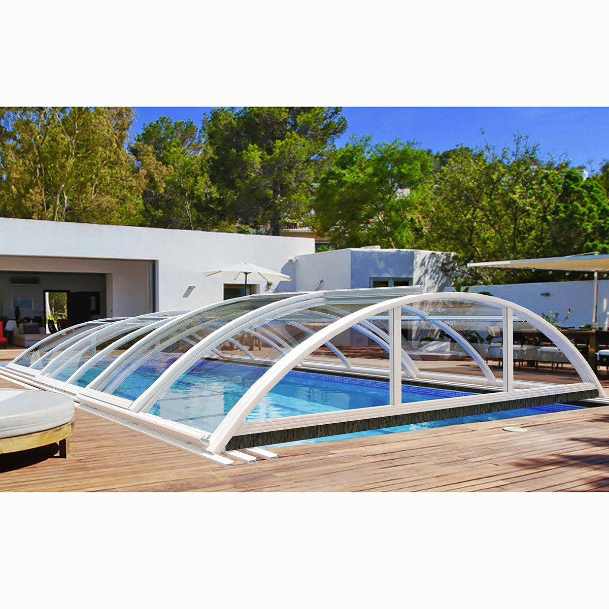 Pooltak Metalcraft 4x8m 4 mm Klar Kanalplast