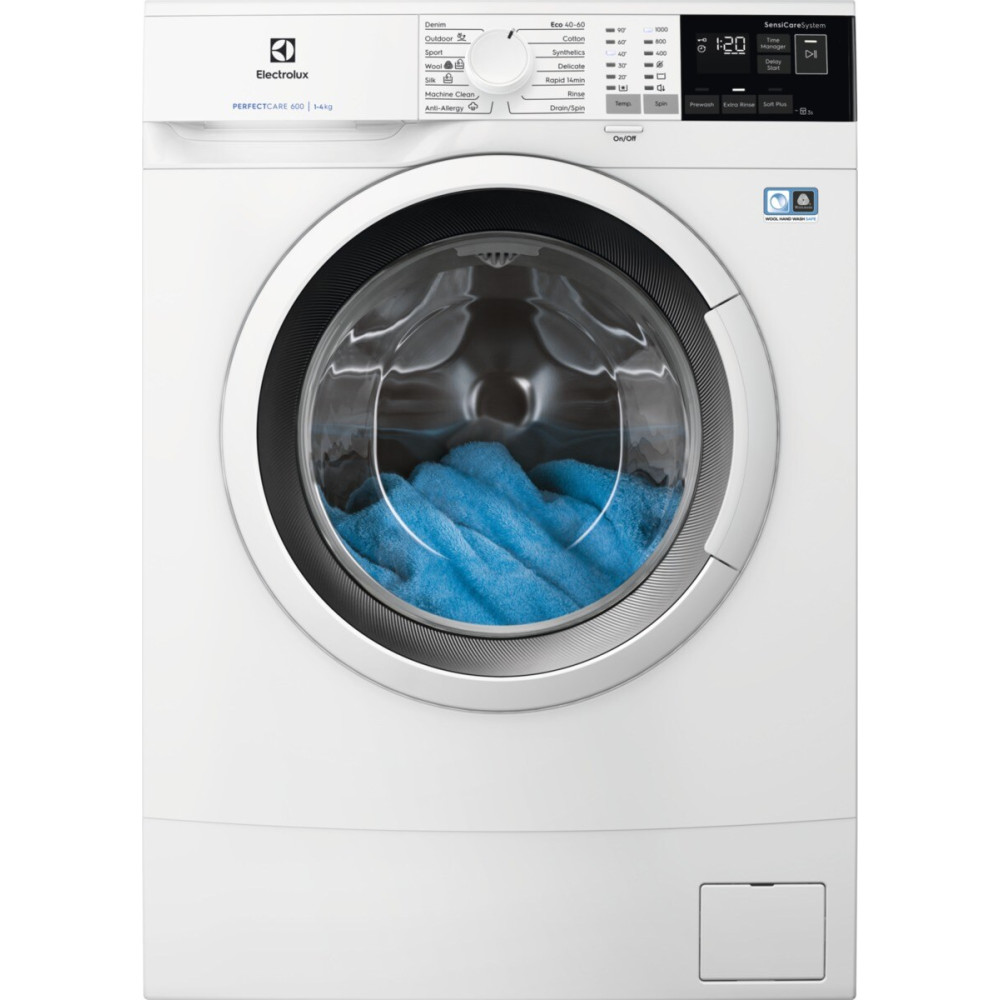 Frontmatad Tvättmaskin Electrolux EW6S540W34 Slim Kompakt med SensiCare System