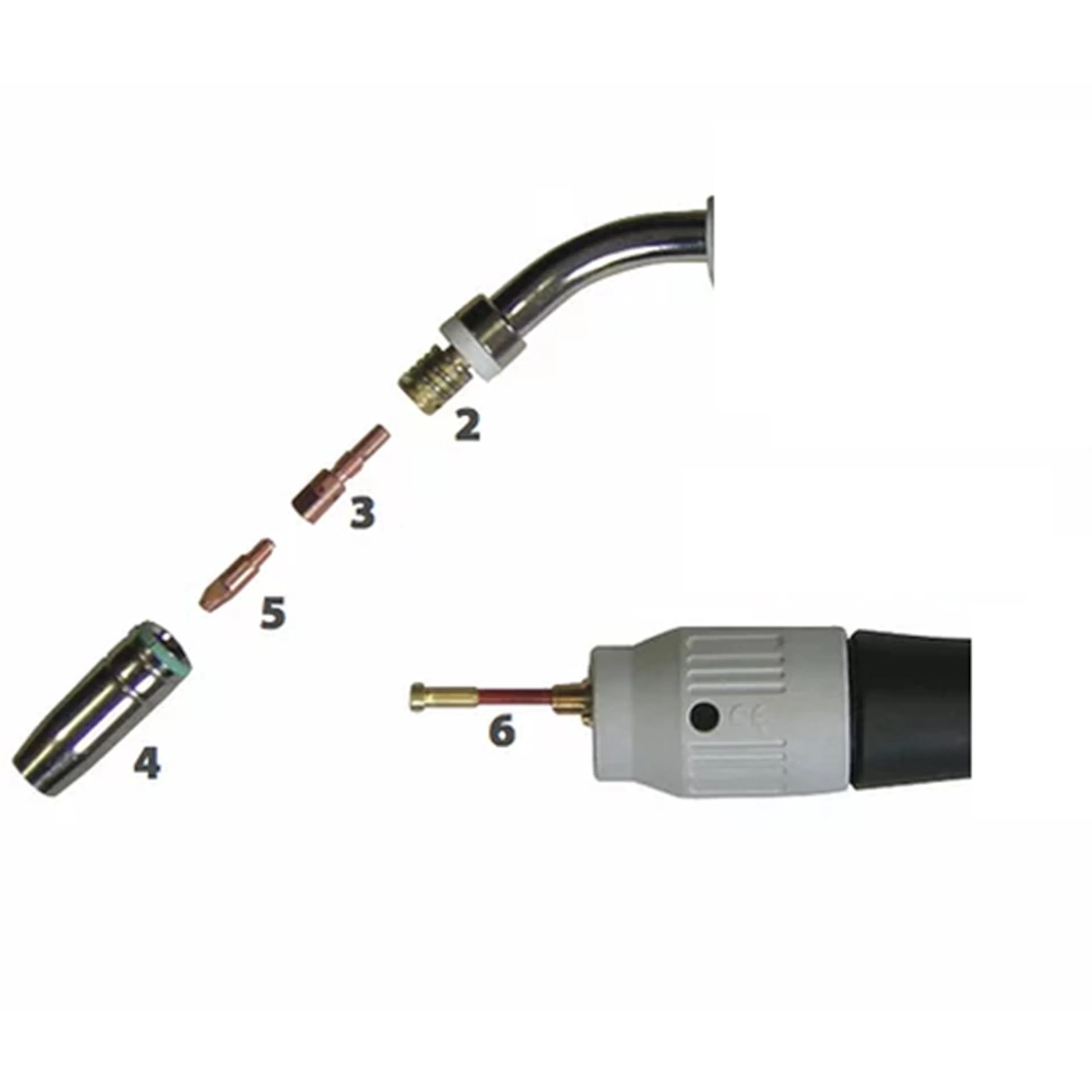 Munstycksadapter M6 x2st