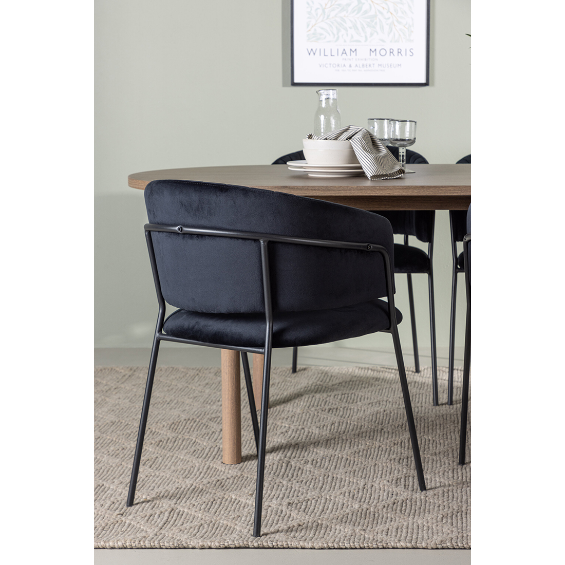 Matgrupp Venture Home Andy Ø120 cm med 4st Selma Matstolar