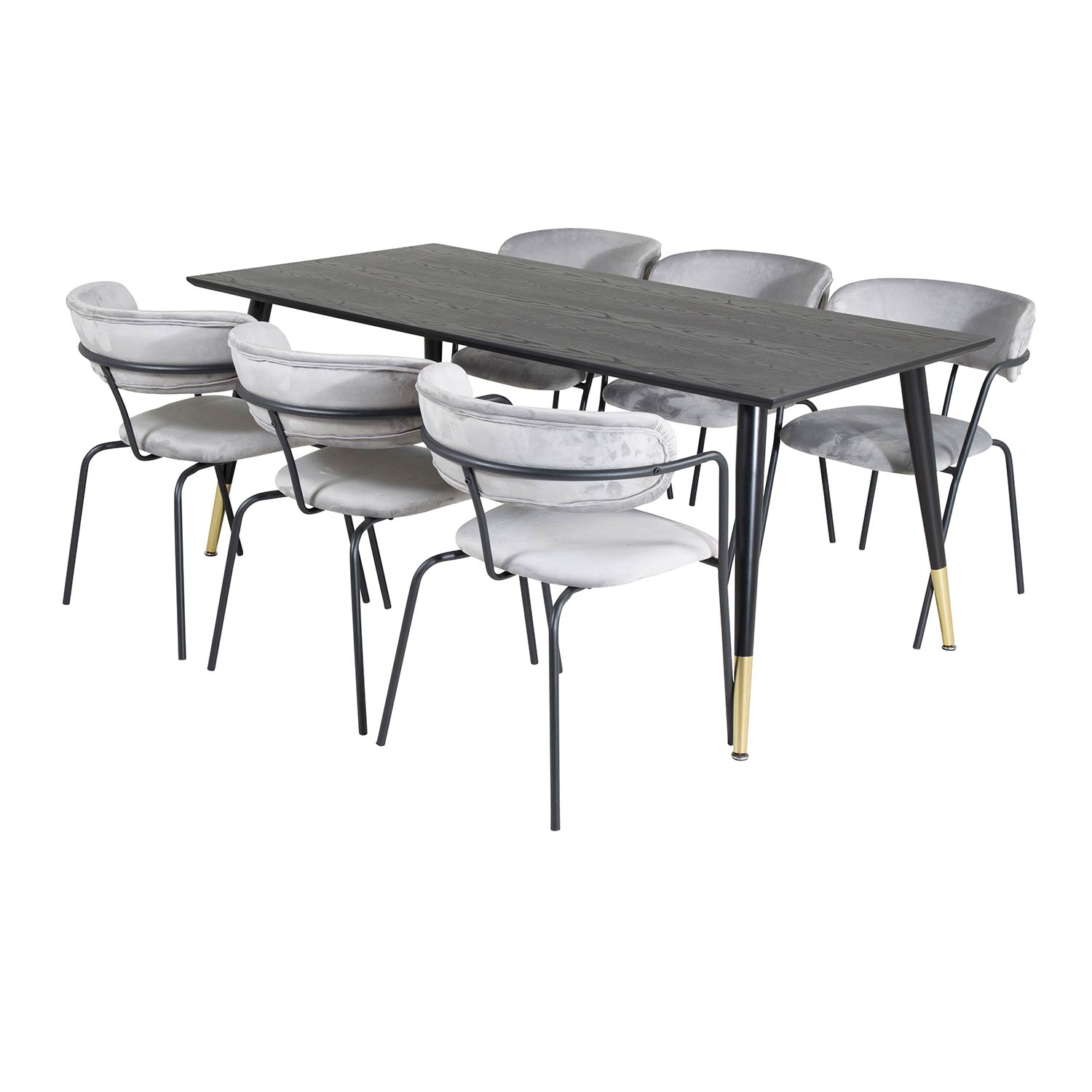 Matgrupp Venture Home Dipp med 6 Arrow Stolar